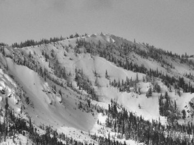 This avalanche on Copper Mountain was observed on 2/10 and appears to have failed relatively recently. It failed on an E-SE facing slope at 8,700'.