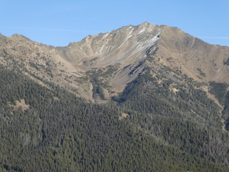 West face of Galena Peak in the Boulders.