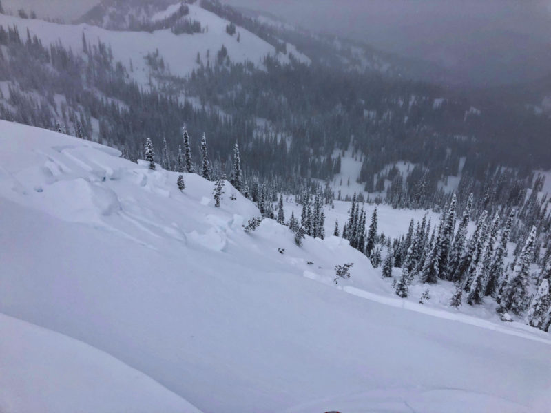 Natural avalanche that broke 20-24" deep near Copper Mountain in the Banner Summit zone. 8800', NE.