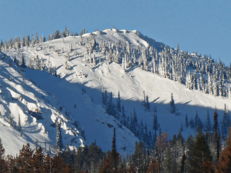 Avalanche that released south of Copper Mountain. This slope avalanched during the Solstice storm and has become a "repeat offender". E, 8700'
