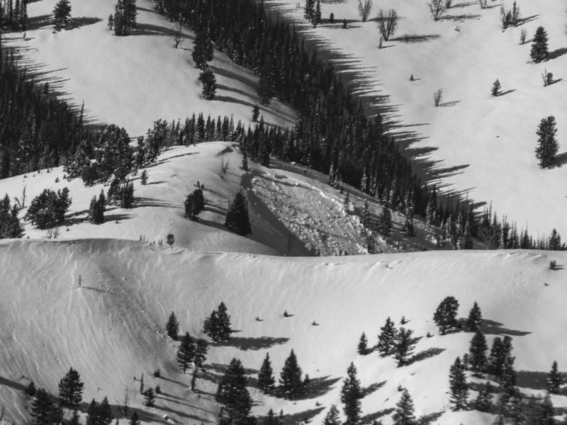 Persistent slab avalanche near the W Fork of Big Smoky Creek. E aspect at 8,400'.