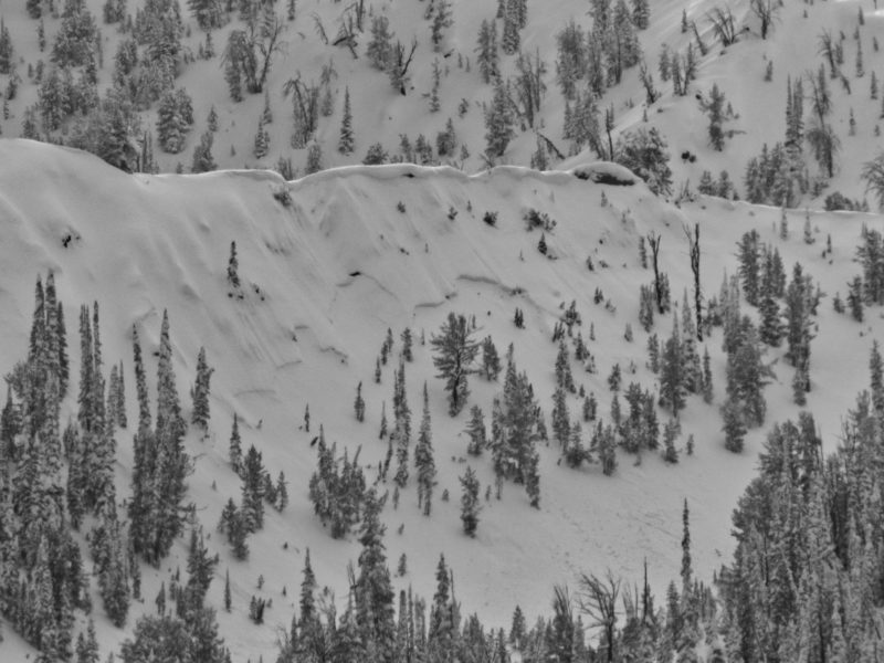 Persistent slab avalanche on Titus Ridge. N aspect at 9300'.