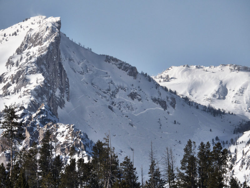 This very large avalanche occurred in the Sawtooth Mountains during the intense storm on 1/12-1/13.