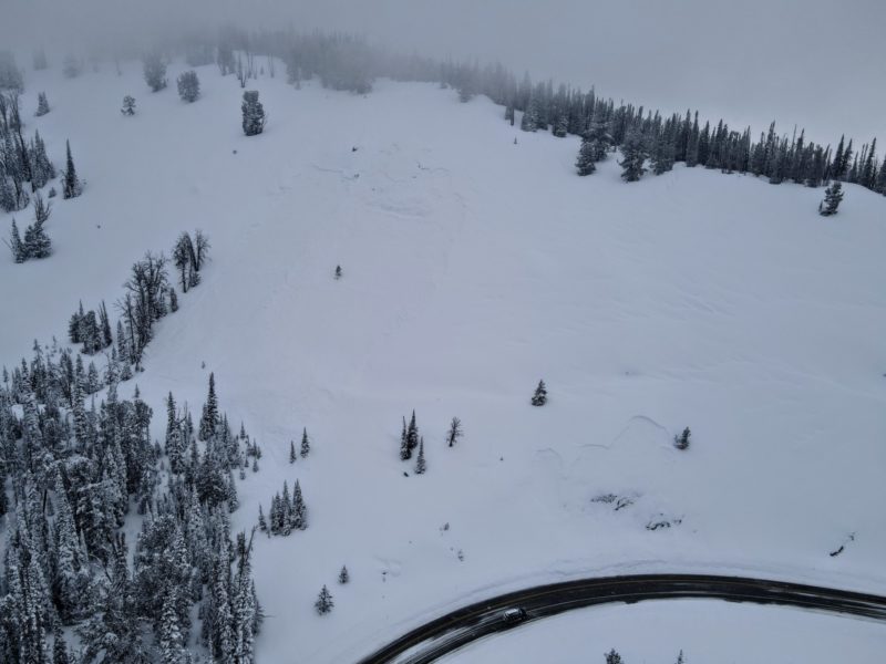 These avalanches occurred near Galena Summit, below Titus Ridge. They failed on an E-SE facing slope at 8,700'.