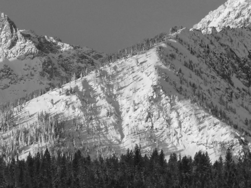 Marshall Slide near the Williams Peak Hut