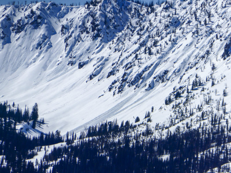Wet loose avalanches occurred today (3/23) on E and SE facing terrain in Mill and Prairie Ck drainages.