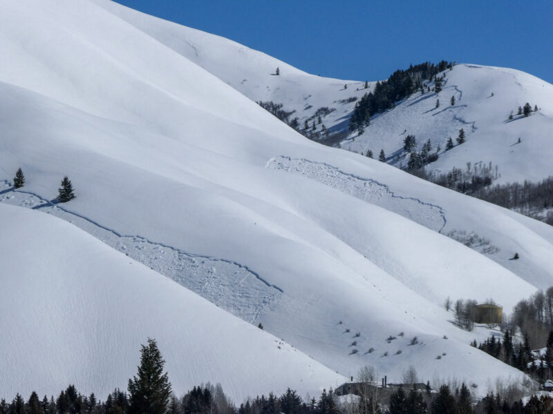 Persistent slab avalanches on the flanks of Rudd and Proctor Mtns. NW aspects 6,200'-6,800'.