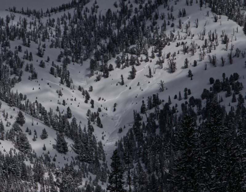 (3/11/23) An avalanche occurred on a south facing slope around 9400' off Gladiator Peak. 