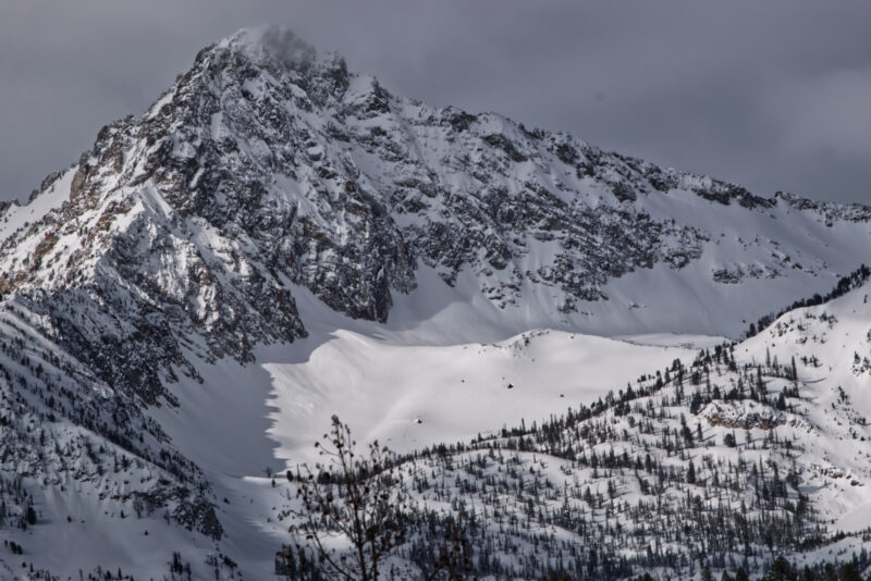 (3/12/23) A large avalanche on a NE slope at 9800' on Williams Peak. 