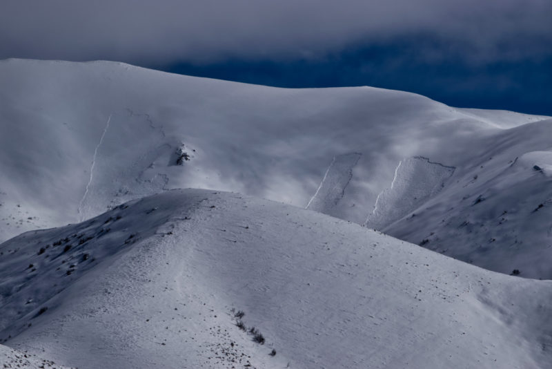 (3/6/23) These large avalanches failed on a NW slope around 7500' near Patterson Peak.